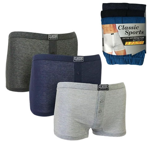 Men's Boxer Short Plain - Classic Sport