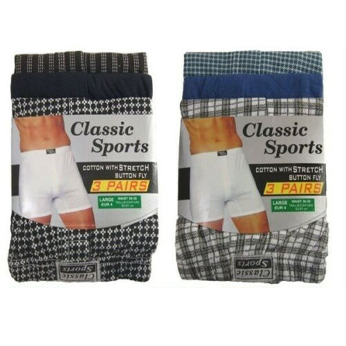 Men's Boxer Short Checked - Classic Sport