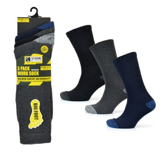 Men's Storm Ridge Work Socks Big Foot 11-14