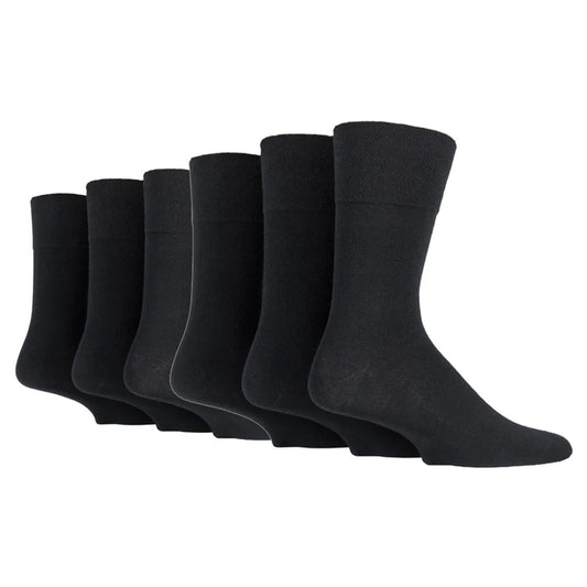 DIABETIC Men's Dark Assorted Gentle Grip Socks by Sock Shop