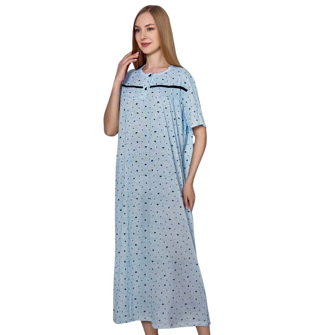 100% Cotton Short Sleeved Nightdresses MMB Collection 25 pieces