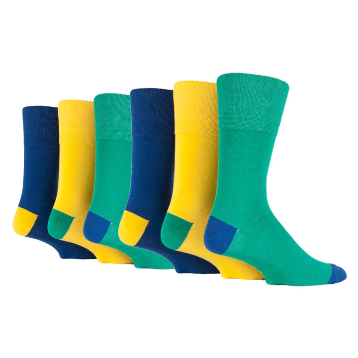 DIABETIC Men's ColourBurst Gentle Grip Socks by Sock Shop