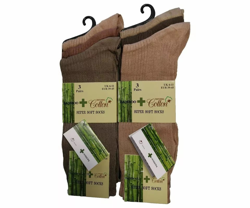 Men's Bamboo Fashion Assorted Socks Super Soft - 6-11