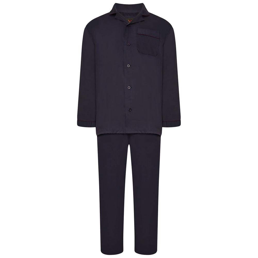 Men's 100% Cotton Pyjamas by Forge - Navy