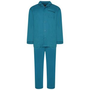 Men's 100% Cotton Pyjamas by Forge - Teal