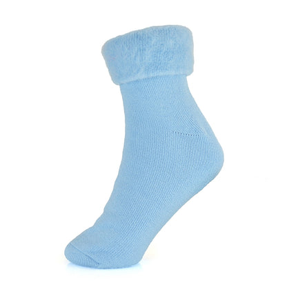 Foxbury Ladies Assorted Plain Thermal Bed Socks 12 pairs