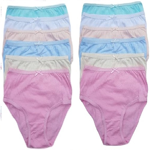 Girl's 100% Cotton Brief - Pastel