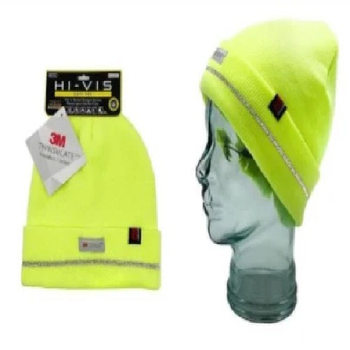 Hi-Vis Reflective Thermal Beanie - 12 Piece Pack