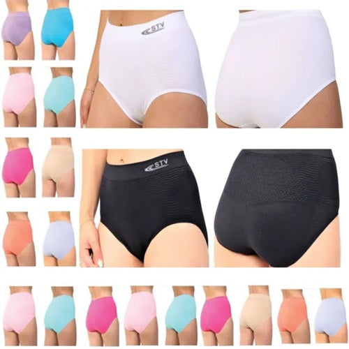 Women's STV Seamless Shape Wear Slimming Briefs - Assorted Colours