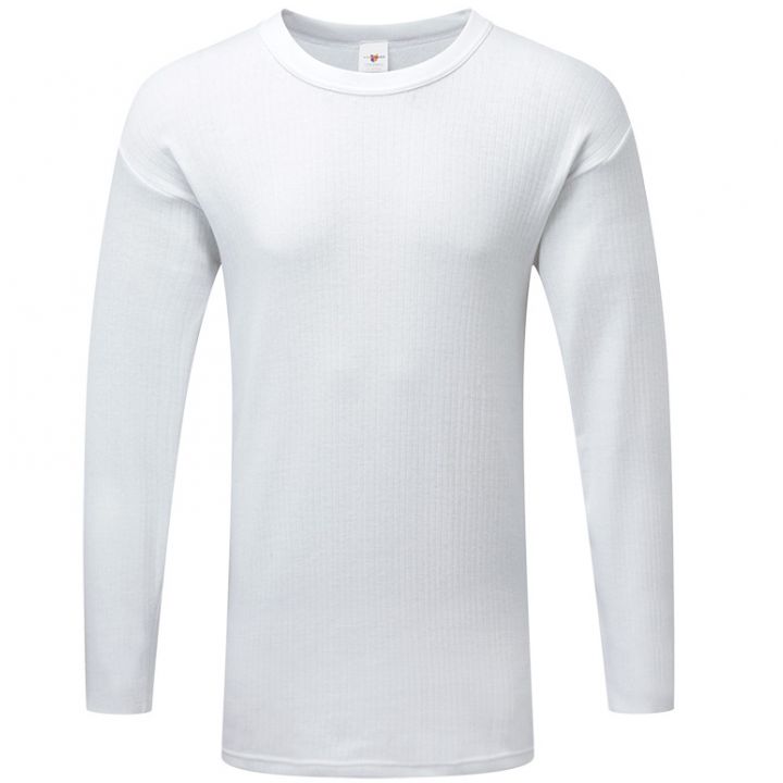 Men's Thermal Long Sleeve T-Shirt Brushed Inside 6 pieces