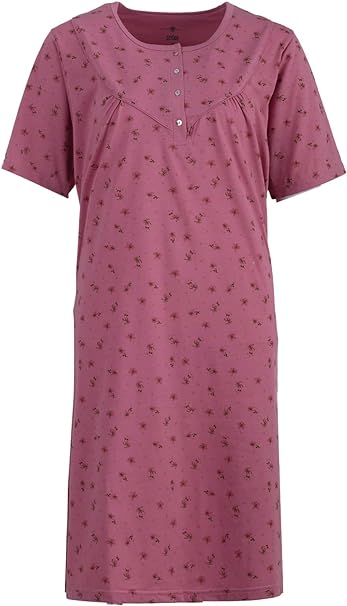 Cotton Rich Jersey Short Sleeved Nightdresses by Romesa/Lucky 10 pieces