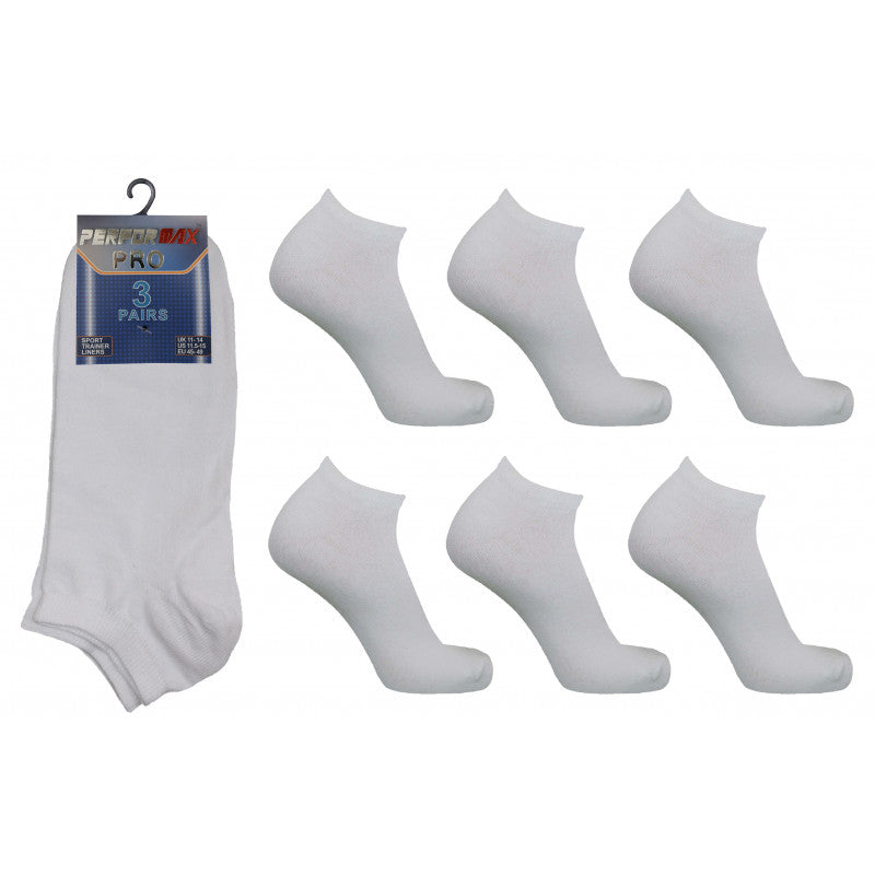 Men's Performax Sport Socks - White 11-14 Big Foot