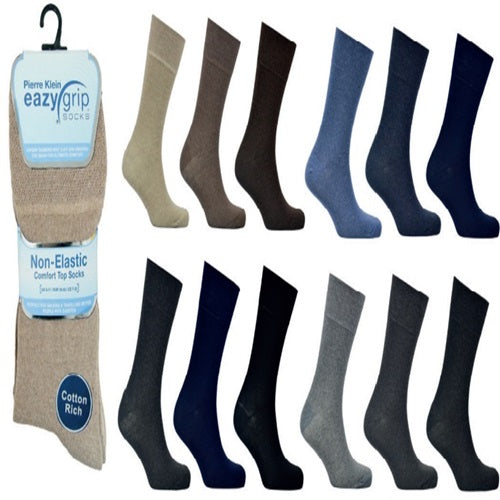 Men's Easy Grip Assorted Colour Socks