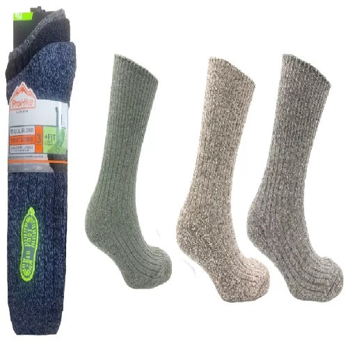 Pro Hike Men's Big Foot Wool Blend Boot Socks 11-14