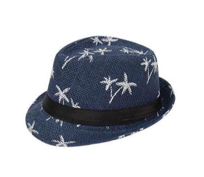 Palm Tree Trilby - Navy