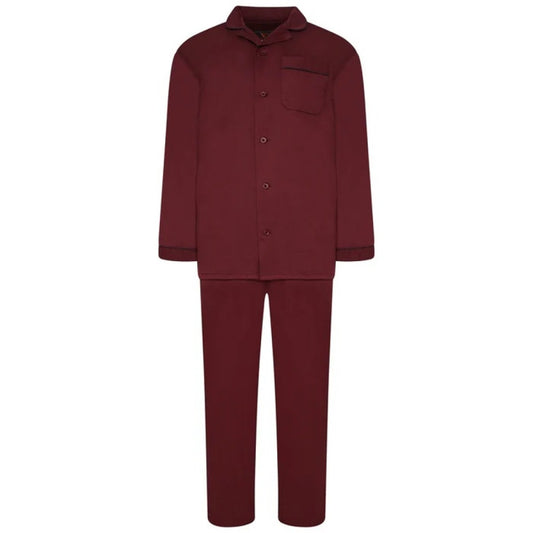 Men's 100% Cotton Pyjamas by Forge - Wine