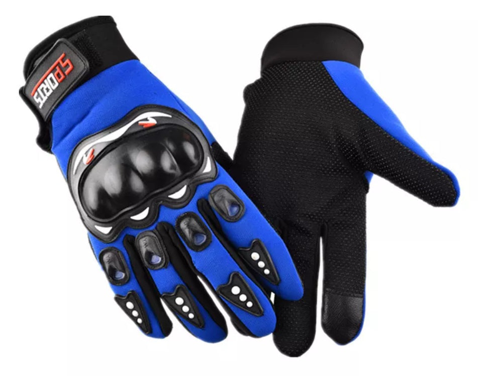 Men's Sport Hard Knuckle Full Fingered Gloves - 12 Pair Pack