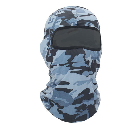 Lycra Balaclava Full Face Camouflage - Grey