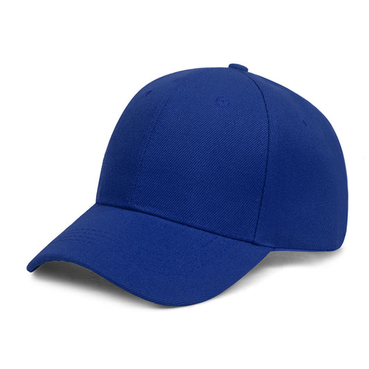 Unisex Solid Color 6-Panel Baseball Cap - Blue