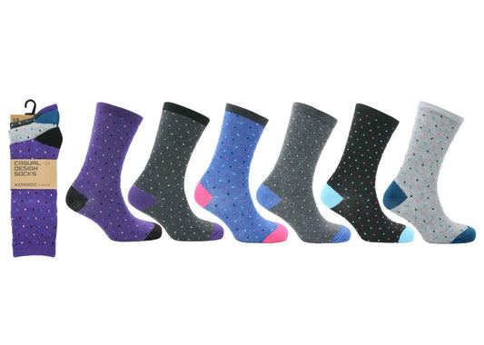 Men's Casual Design Socks Spots