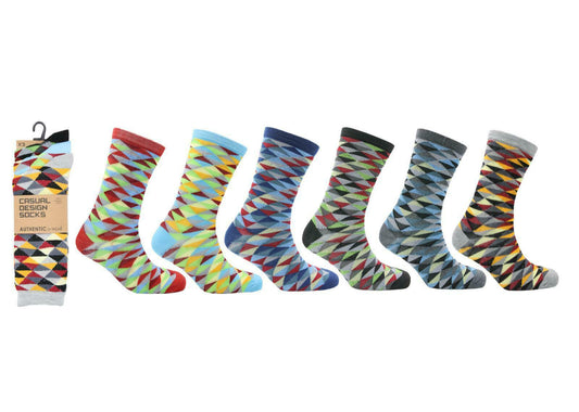 Men's Casual Design Socks Geometric