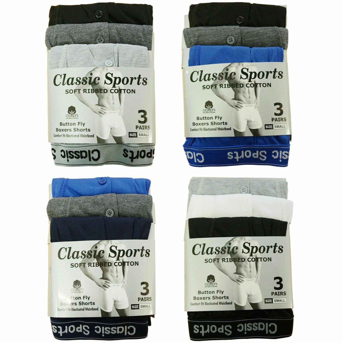 Men's Classic Boxer Shorts - Ribbed