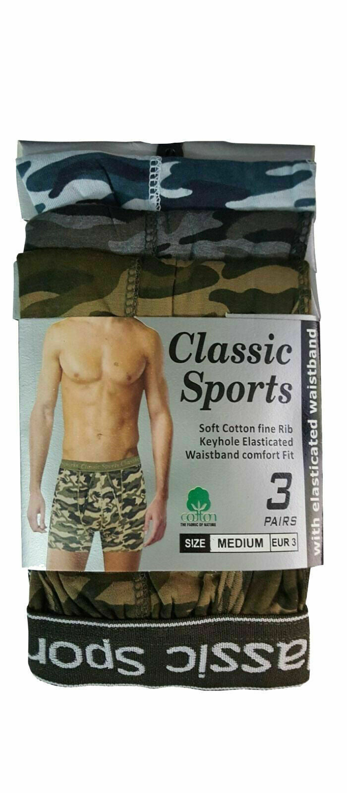 Men's Boxer Short Classic Sport Camouflage Print