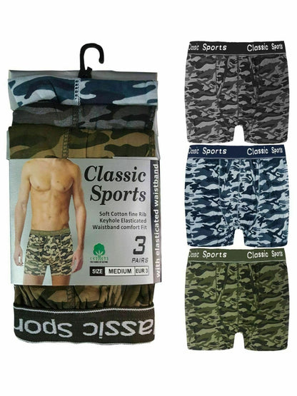 Men's Boxer Short Classic Sport Camouflage Print