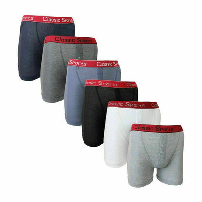 Men's Classic Boxer Shorts - Ribbed Red Band