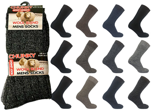 Men's Chunky Wool Blend Sock