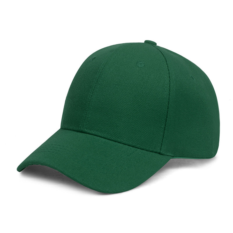 Unisex Solid Color 6-Panel Baseball Cap - Green