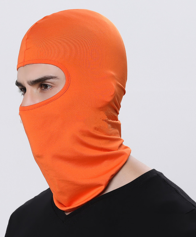 Lycra Balaclava Full Face - Orange