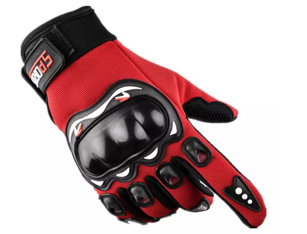 Men's Sport Hard Knuckle Full Fingered Gloves - 12 Pair Pack